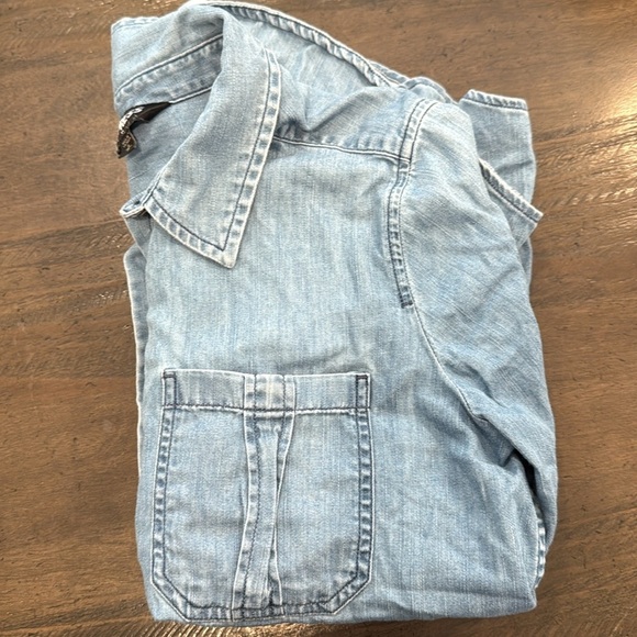 Express Blue Button Down Shirt - Picture 13 of 13